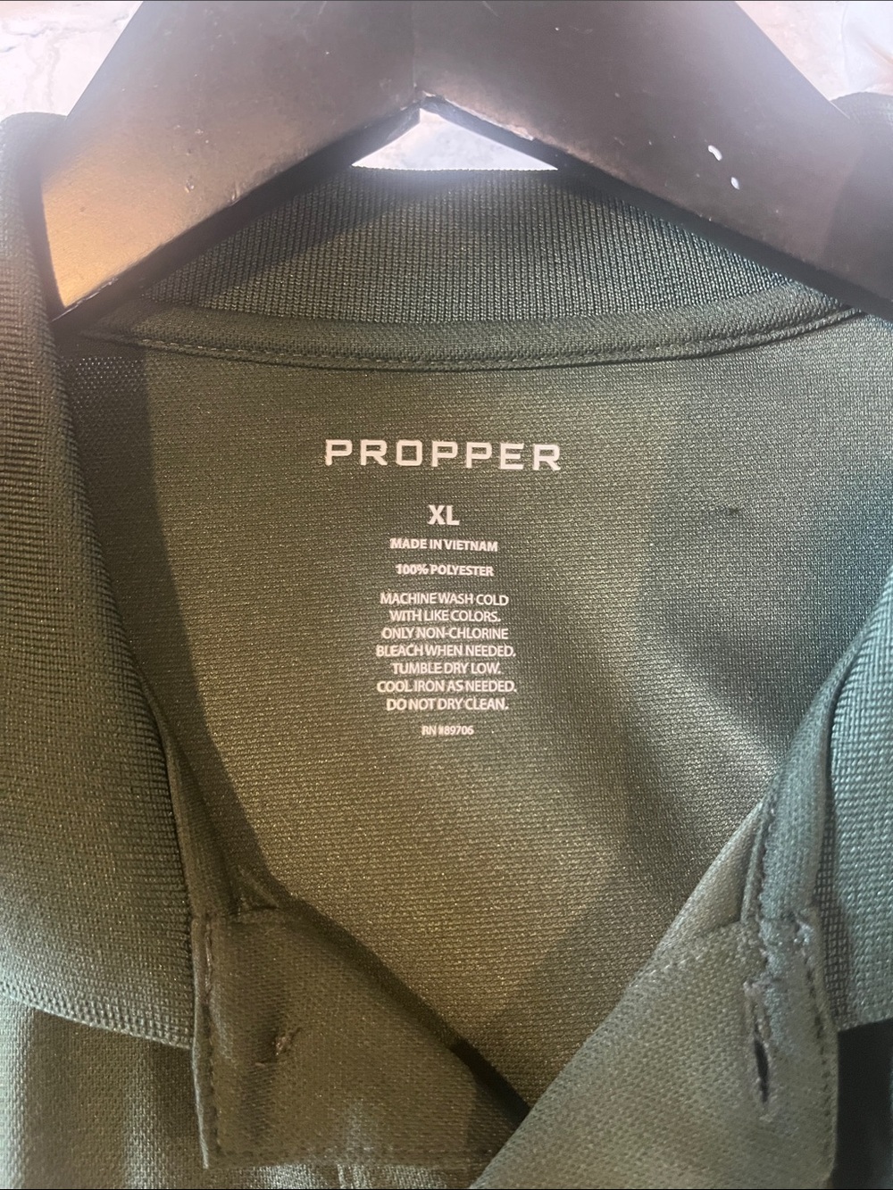 Propper Olive Green Tactical Polo - Short Sleeve Collared Shirt